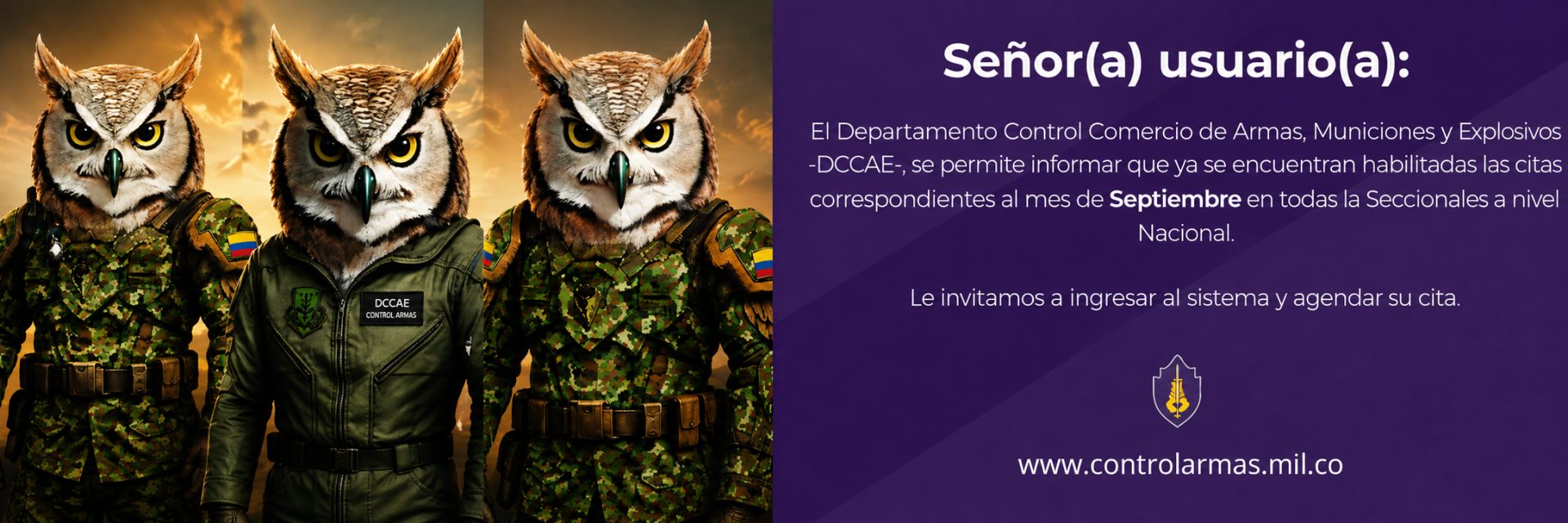 Agendar citas para septiembre